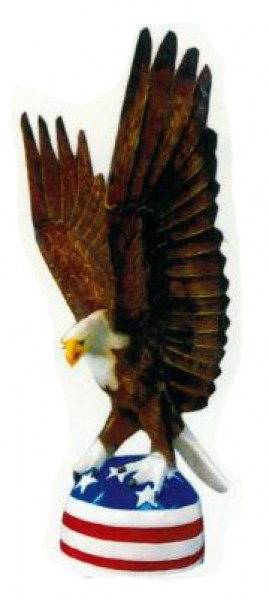 Weißkopfseeadler mit Amerikaflagge