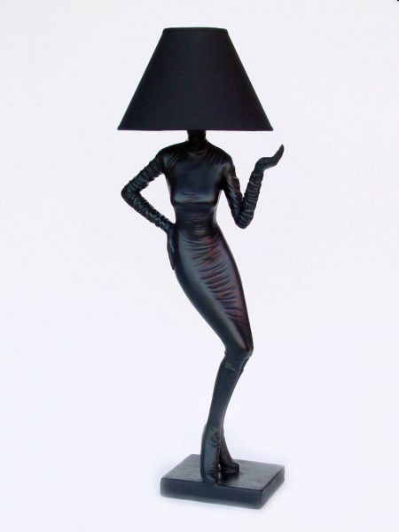 Moderne Lady Lampe Rot klein