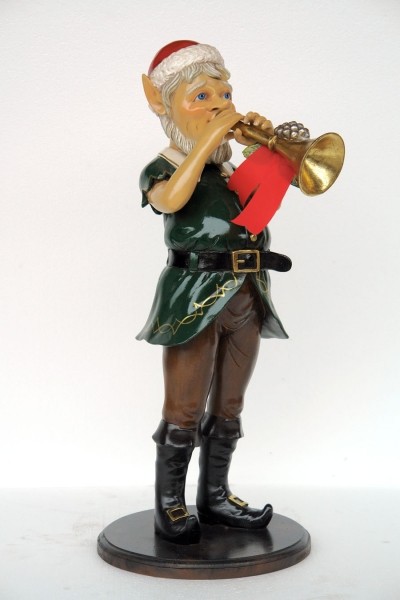 Weihnachtself mit Trompete
