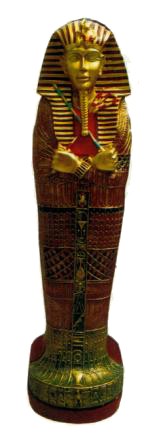 ägyptischer Sarkophag als CD Regal