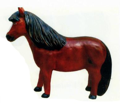 Pony hellbraun
