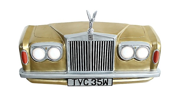 Wanddeko Rolls Royce Gold groß