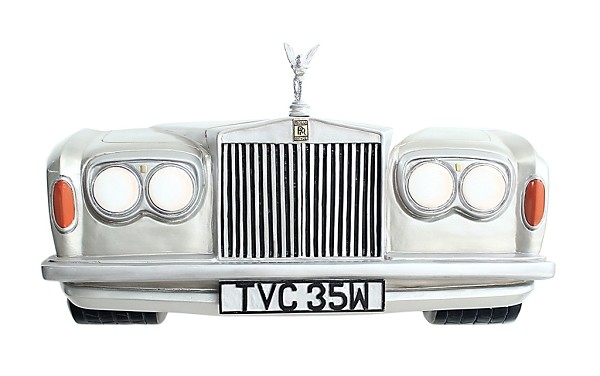 Wanddeko Rolls Royce Silber