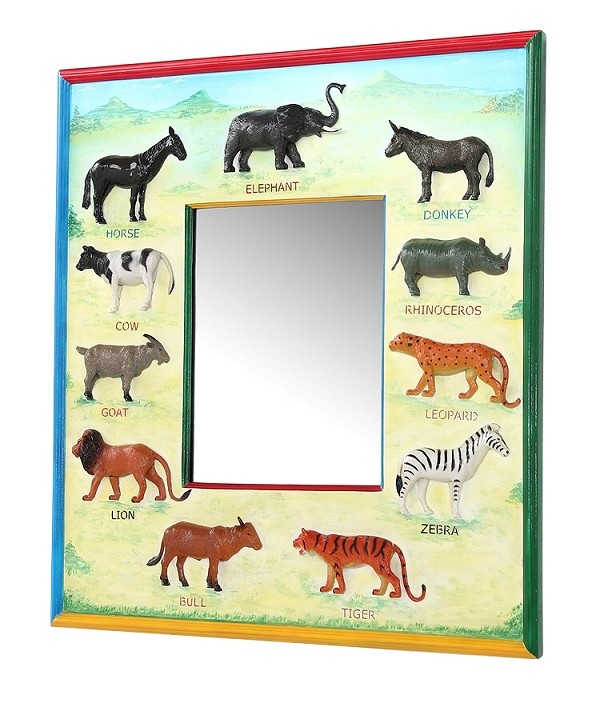 Spiegel mit Tieren