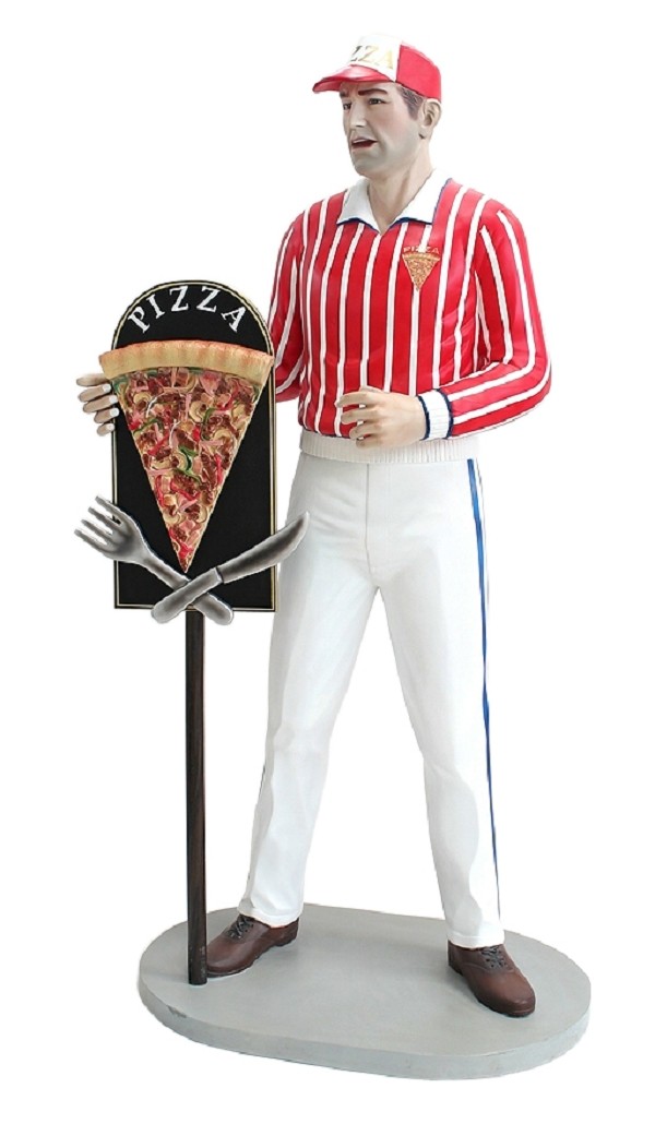 Pizzamann mit PizzaTafel