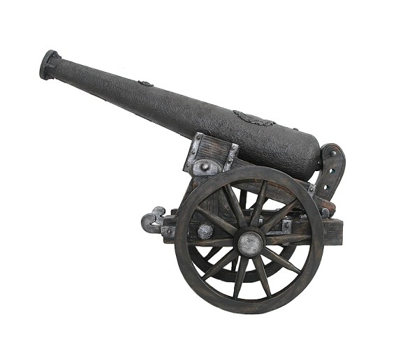 Kanone Mittelalterlich auf Rädern