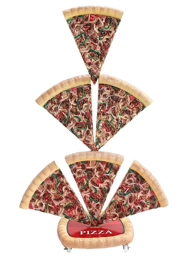 Pizzastücke 6 Einseitig