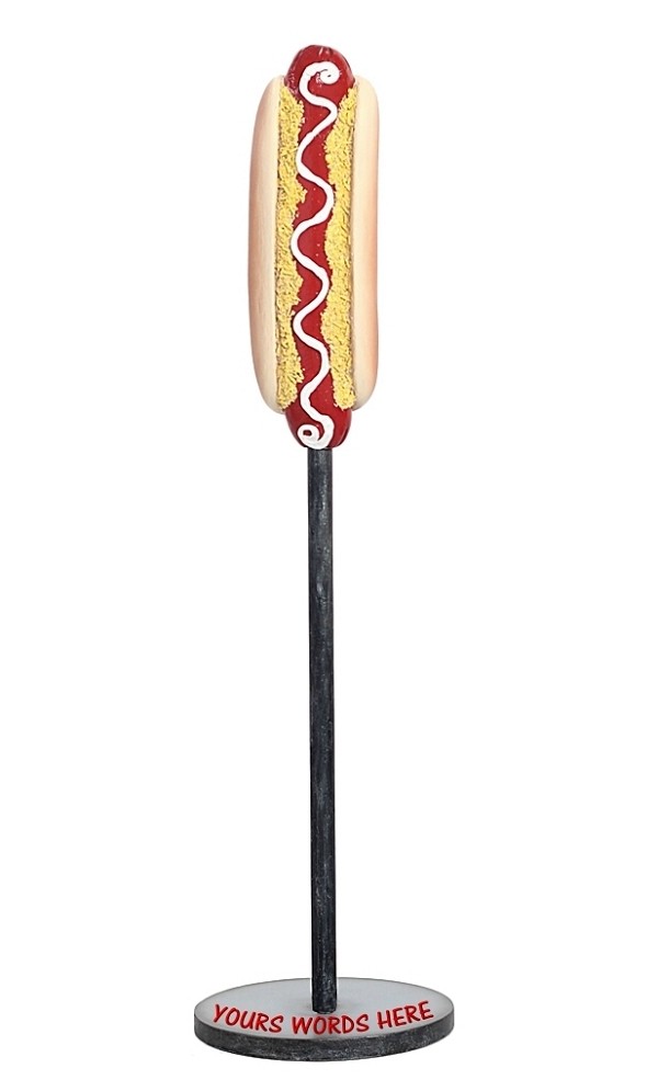Hotdog auf Ständer