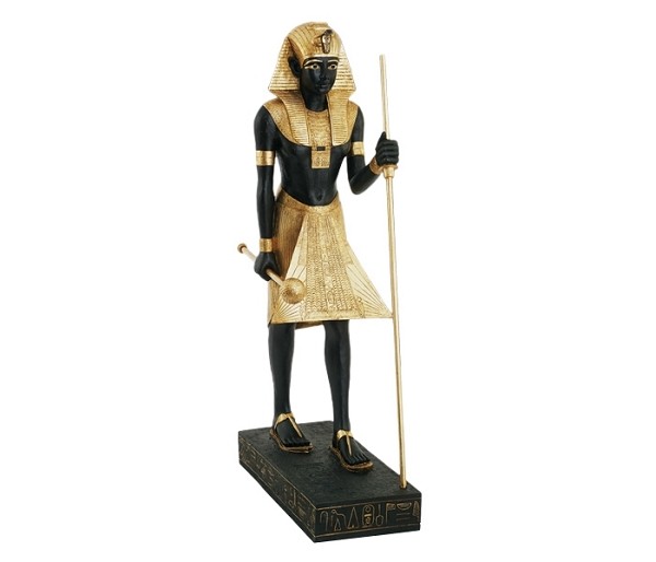 Tutanchamun Statue Schwarz Gold