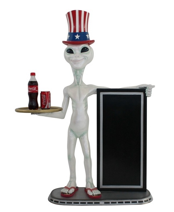 Alien amerika Butler und Angebotstafel 2