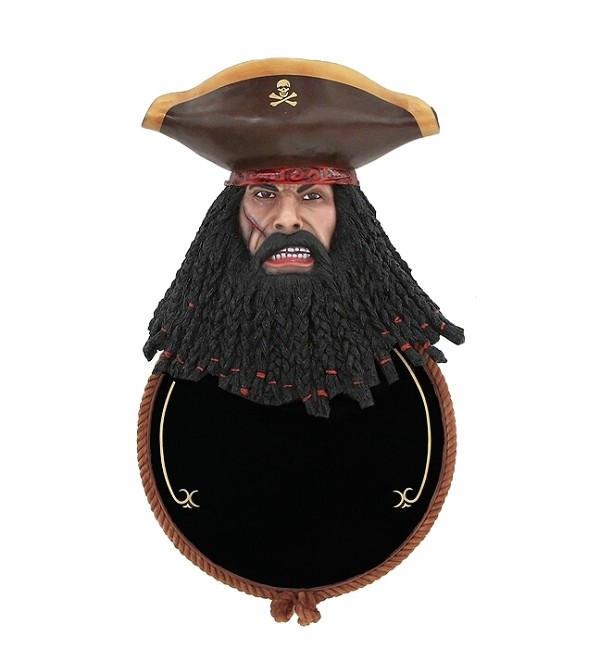Pirat Blackbeard Angebotsschild Rund für Wand