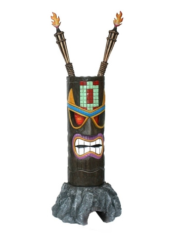 Tiki Maske auf Stein 3