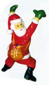 kleiner hängender Weihnachtsmann mit Sack