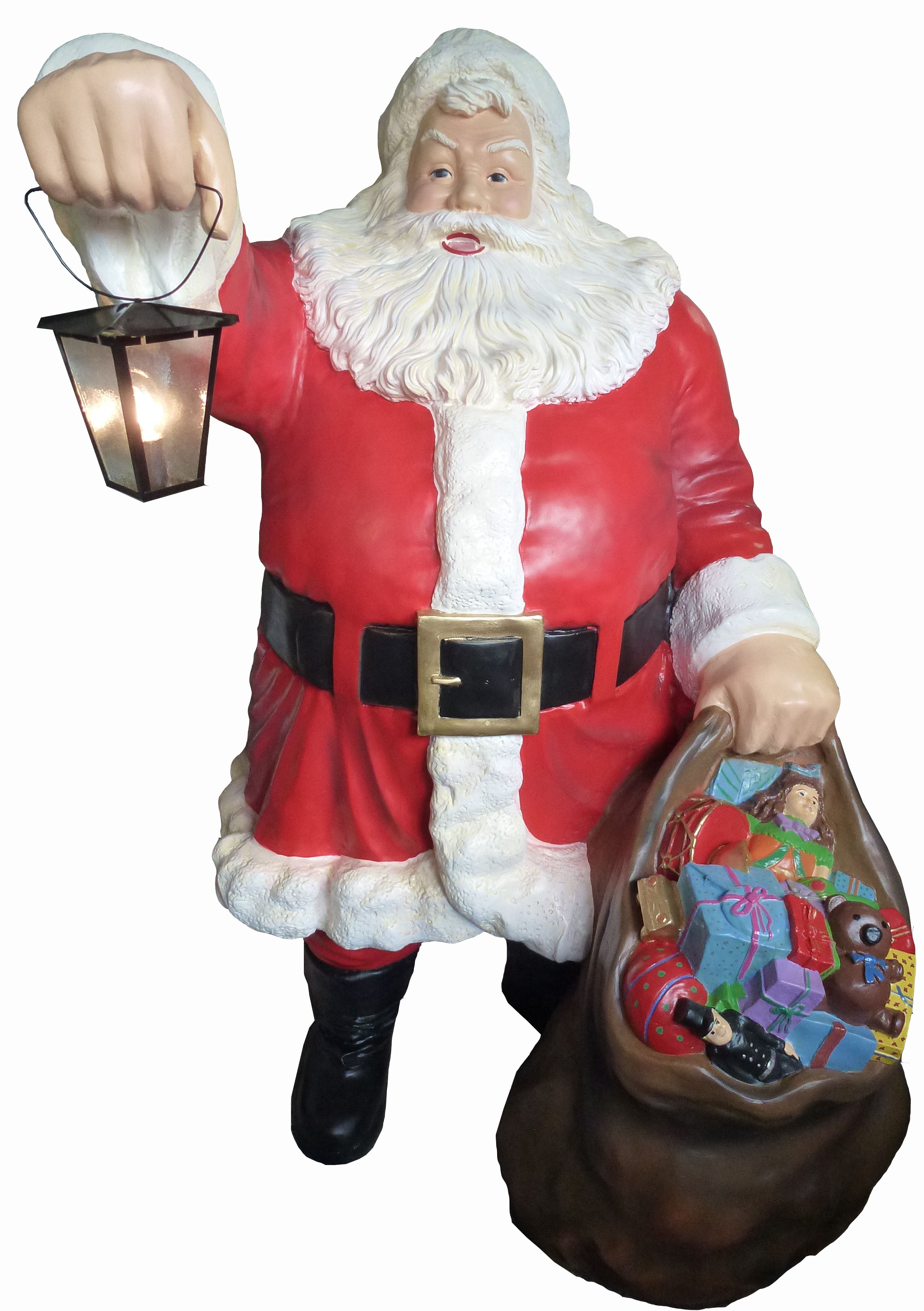 Weihnachtmann mit elektrischer Beleuchtung