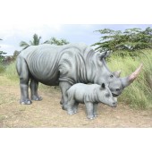 Nashorn mit Baby
