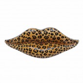 Lippen im Leoparden Look