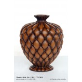 Vase Chesterfield hellbraun