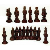 großes Schachspiel für Garten Set dunkle Figuren