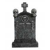 Totenkopf und Kreuz Grabstein mit Totenköpfen RIP