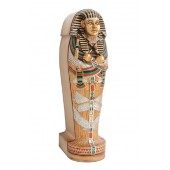 ägyptischer Sarg Stehend mit Mumie darin