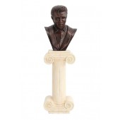 Elvis Büste Bronze auf Säule