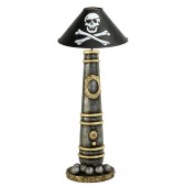 Kanonenlampe mit Piraten Lampenschirm groß