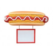 Hotdog mit Angebotsschild für Wand
