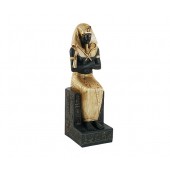 Tutanchamun Statue Sitzend Schwarz Gold