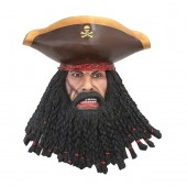 Pirat Blackbeard Kopf Wanddeko