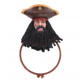 Pirat Blackbeard Spiegel Rund