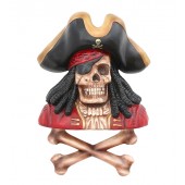 Piratenskelett mit Knochen Wanddeko