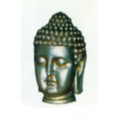 silberner Buddha Kopf groß