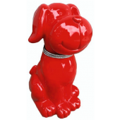 Hund sitzend rot 