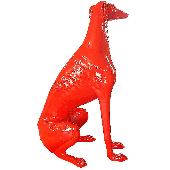 Roter Windhund Sitzend  XXL