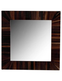 Quadratischer Spiegel Holzoptik
