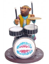 Affe am Schlagzeug