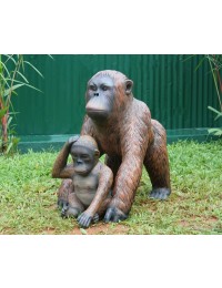 Orangutan mit Baby 2