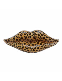 Lippen im Leoparden Look