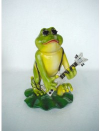 Frosch mit Gitarre