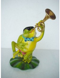 Frosch mit Trompete
