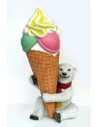 Kleiner Eisbär mit Eistüte 2 tlg.