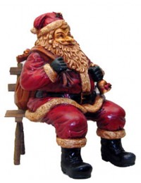 Weihnachtsmann sitzend