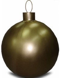 Weihnachtskugel ohne Struktur Klein Gold