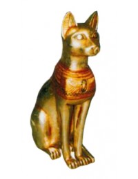 goldene große ägyptische Katze