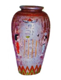 ägyptische Vase rosa