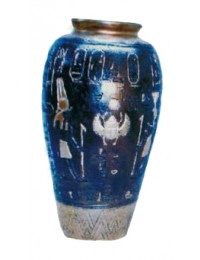 ägyptische Vase blau