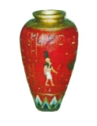 ägyptische Vase rot