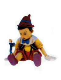 Pinocchio sitzend