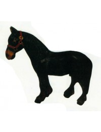 kleines Pferd schwarz