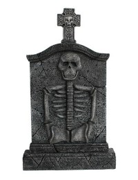 Kreuz Grabstein mit Skelett
